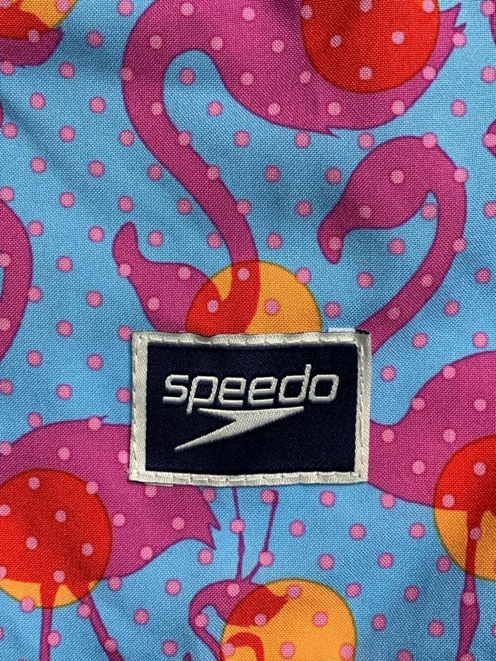 Speedo Men's Flamingo Print Mesh-Lined Swim Trunks Size XL
